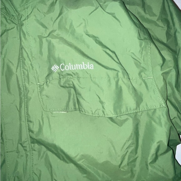 Columbia Interchange 2-in-1 Jacket Detachable Fleece Omni Tech No Hood Green L - Picture 6 of 13